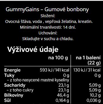 gummy gains jablko